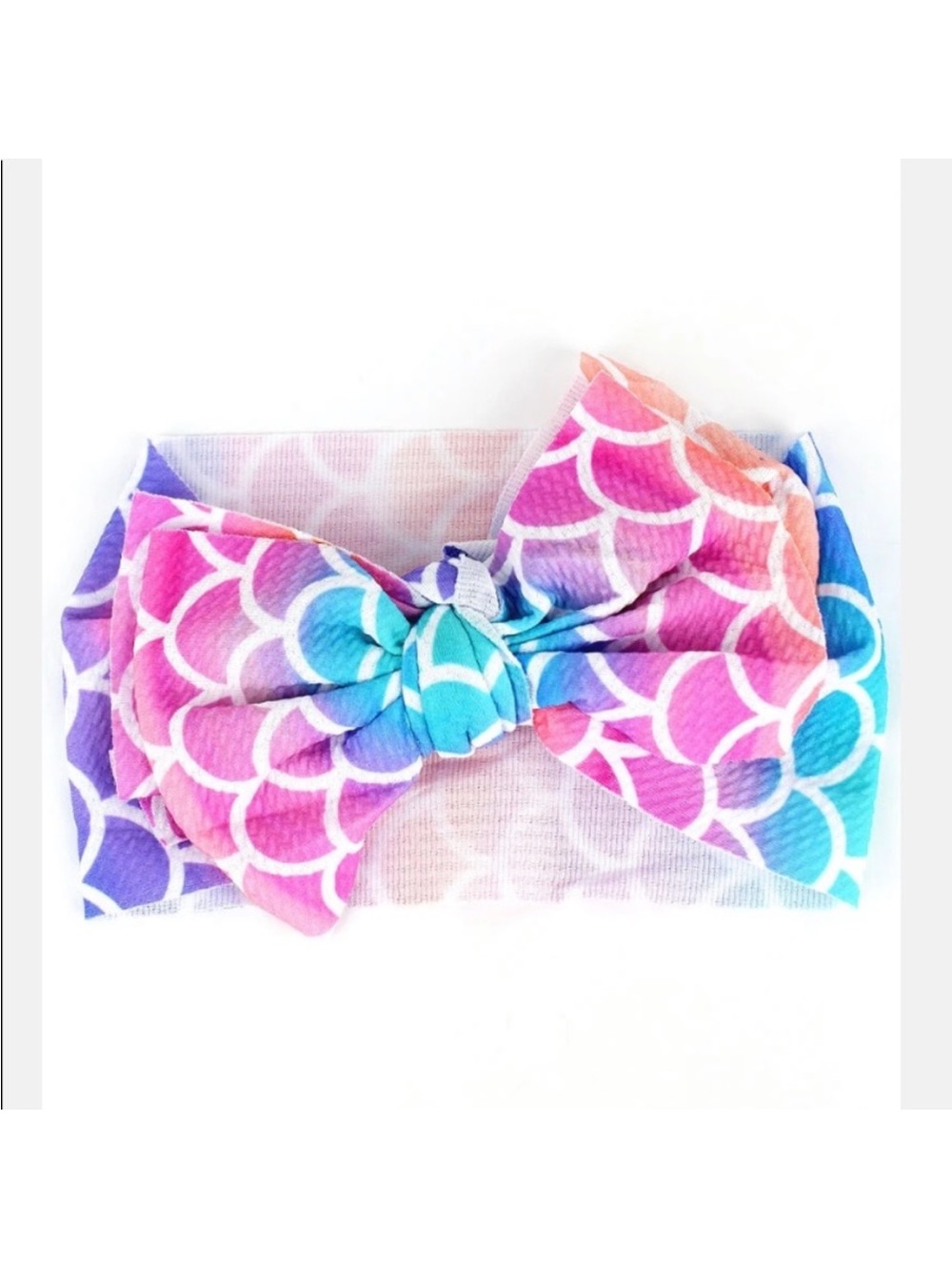 Mermaid Print Baby Bow Headband | New